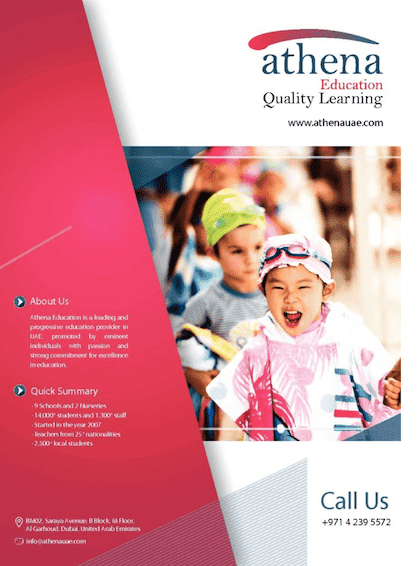 Athena Education brochure design