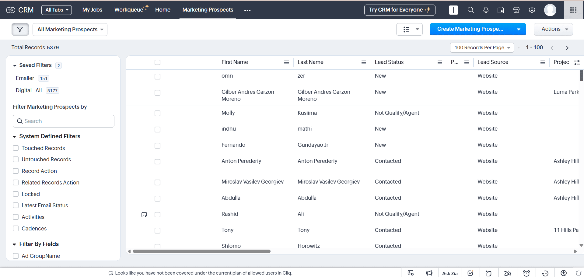 TownX campaigns and landing journeys